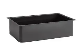 Cubeta Poliestileno Valo Negra Gn. 1/1 14 Cm.
