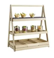 Expositor Buffet Madera Valo 2 Alturas 55X32,5X64 Cm.