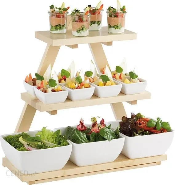 Expositor Buffet Triangle Natural 53X21X50 Cm