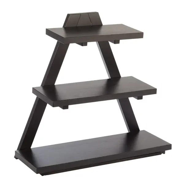 Expositor Degustacion Triangle Wengue 53X21X50 Cm