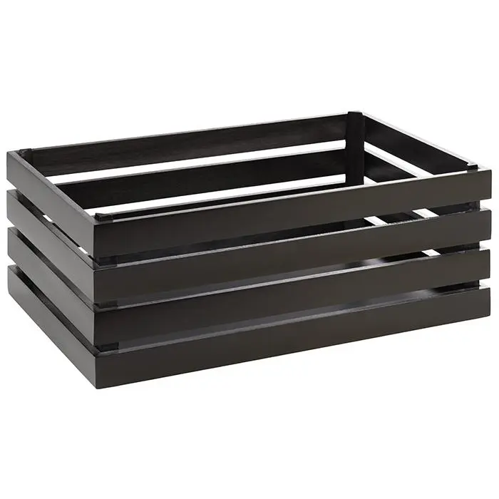 Caja Madera Superbox Negra 55,5X35X20 Cm.