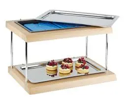 Expositor Buffet Refrigerado Gn. 1/1 Madera Doble