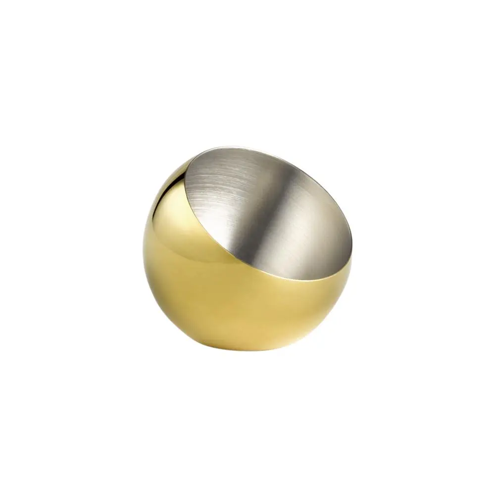 Bol Degustacion Inclinado Dorado 8X7 Cm. 3 Unidades