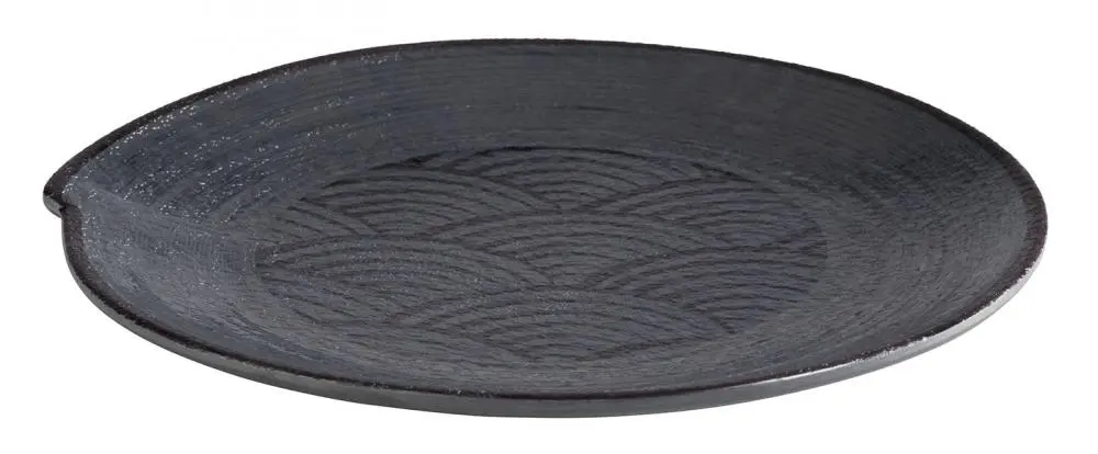 Plato Llano Melamina Dark Wave 22 Cm.