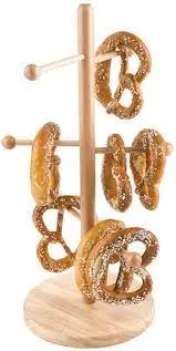 Soporte Pretzel / Embutidos Madera 22X50 Cm.