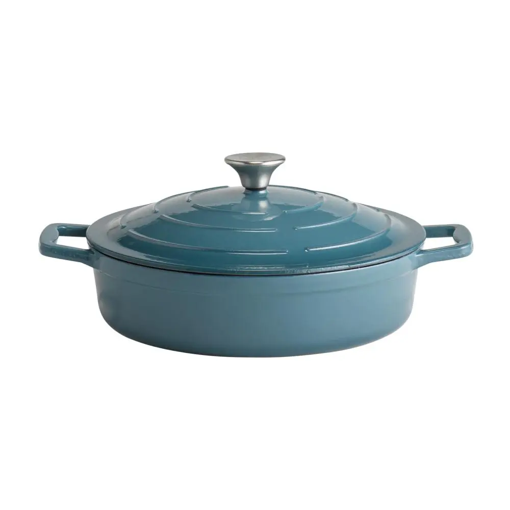 Cacerola Fundicion Con Tapa Turquesa 3L