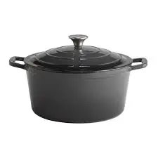 Olla Fundicion Con Tapa Antracita 28X13 Cm.