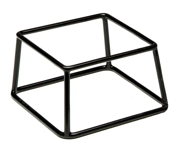 Pedestal Buffet Negro 18X18X10 Cm.
