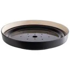Fuente Frida Melamina Con Escurridor Negro 33X6 Cm.