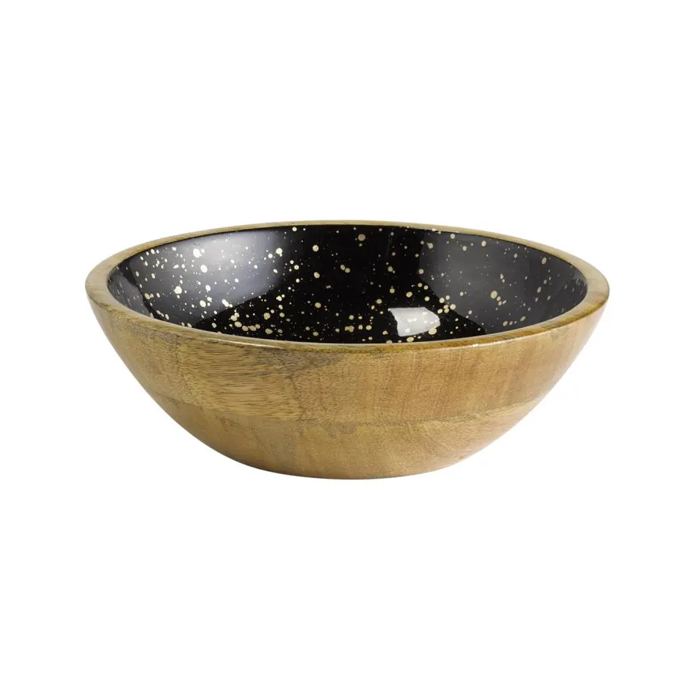 ZZ26 Ensaladera Mango Madera Negro 24X7,5 Cm.