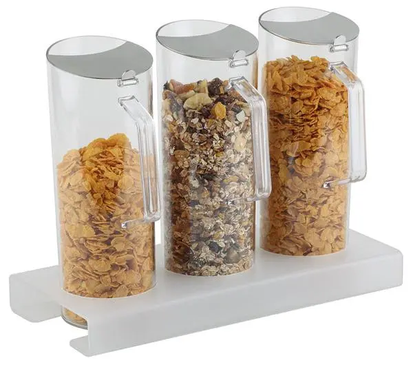 Dispensador Cereales Buffet Triple Jarra 1,5 Lt.