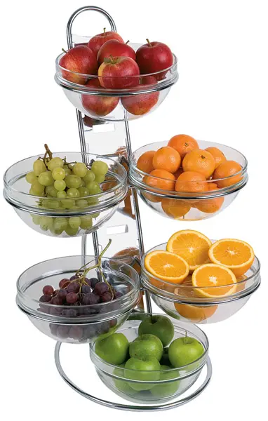 Dispensador Buffet 6 Boles 4 Alturas S/Tapa