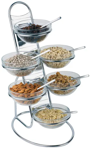 Dispensador Mermeladas Inox. 6 Boles Sin Tapa