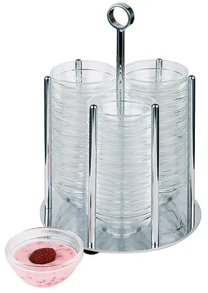 Dispensador Lavafrutas 6 Cm. Inox. 14X25.5 Cm.