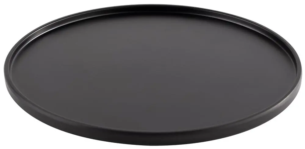 Plato Melamina Negro 19 Cm.