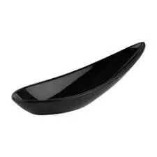 Cuchara Degustacion Melamina Friendly Negra 11X4,5X4 Cm.