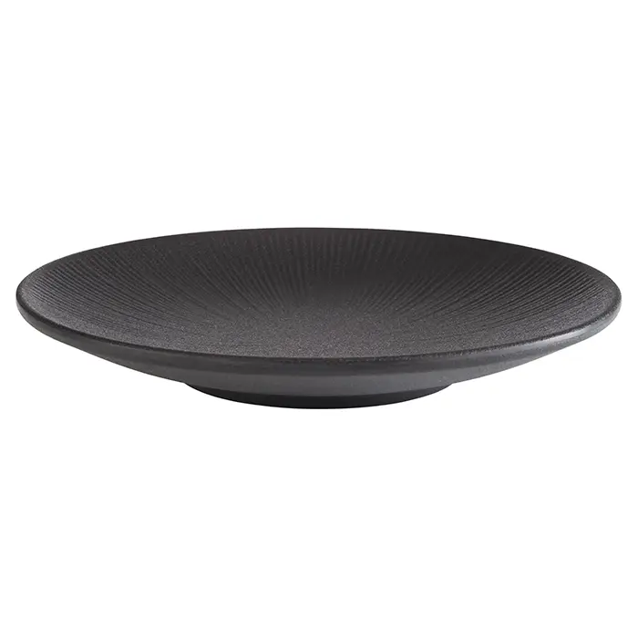 Plato Nero Melamina Negro 21 Cm.