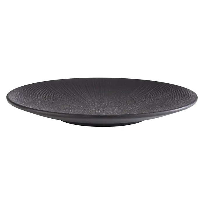 Plato Nero Melamina Negro 26 Cm.