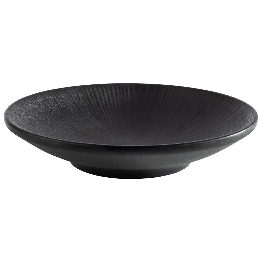 Plato Nero Melamina 15X3 Cm.
