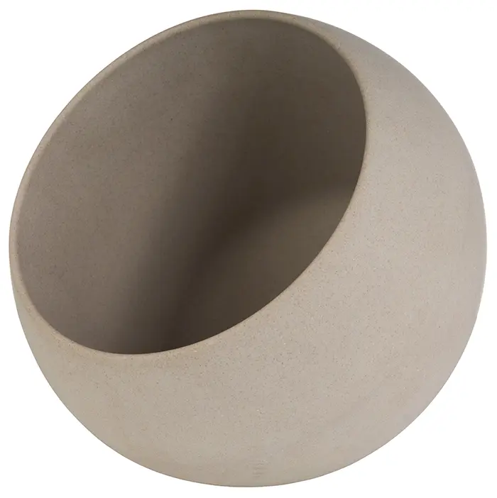 Bol Moon Melamina Gris Con Tapa 19X17,5 Cm.
