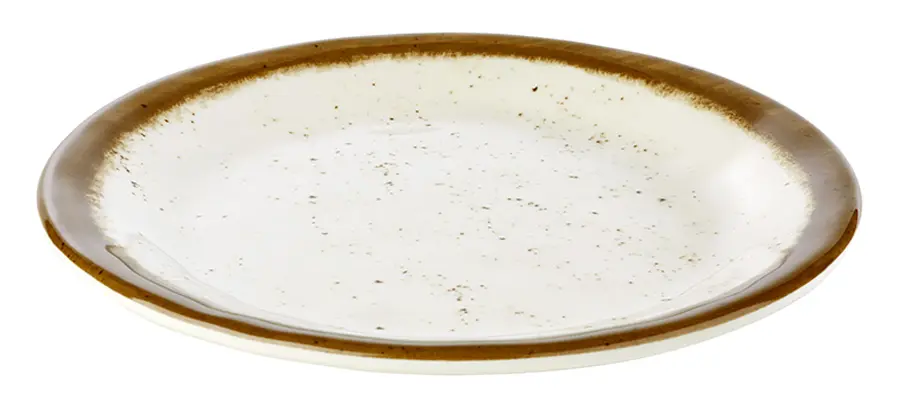Plato Postre Melamina Stone Art 19 Cm.