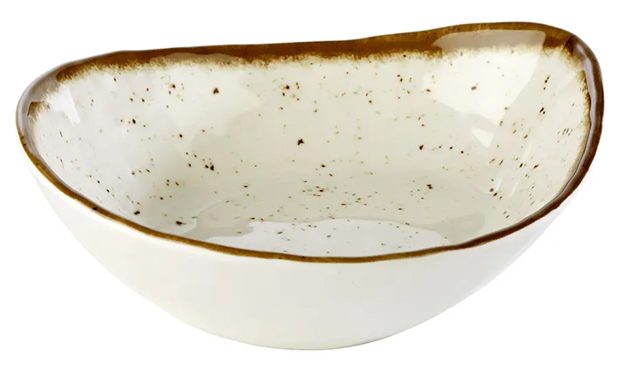 Ensaladera Oval Stone Art Melamina 23X19 Cm.
