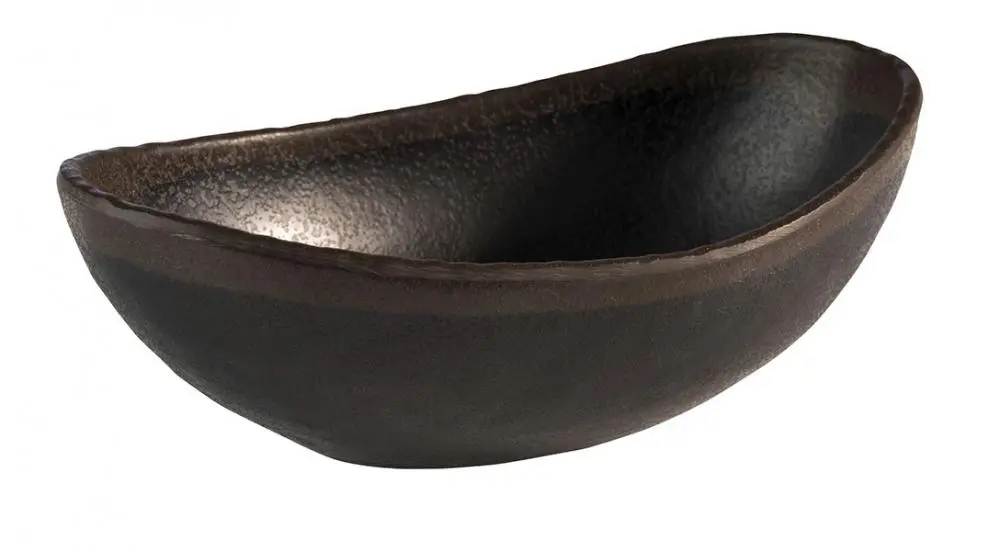 Ensaladera Oval Marone Melamina 27,5X19X9 Cm.
