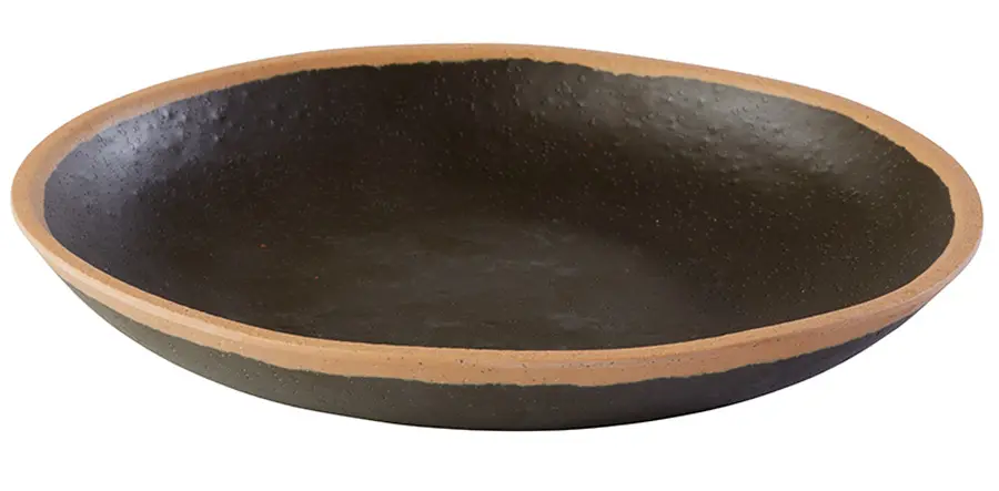 Plato Postre Melamina Crocker Marron 20,5 Cm.