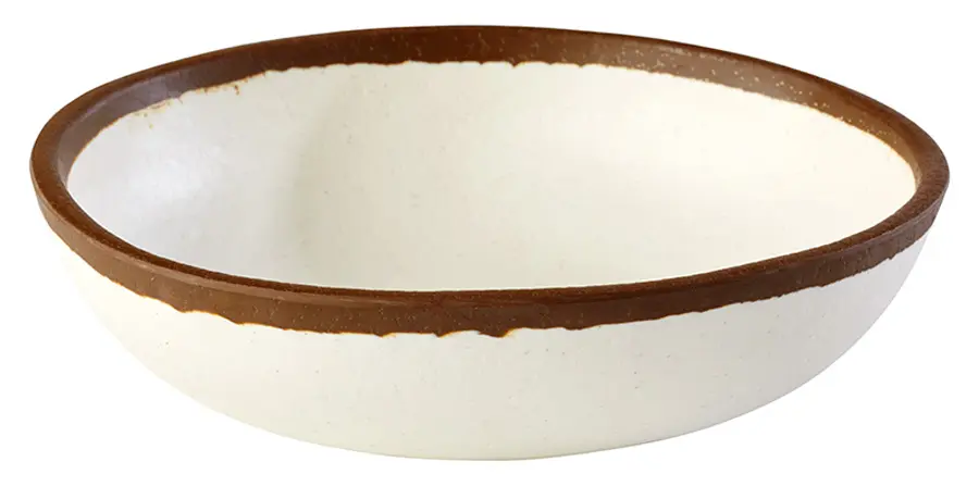 Ensaladera Crocker Melamina Beige 16,5X4 Cm.