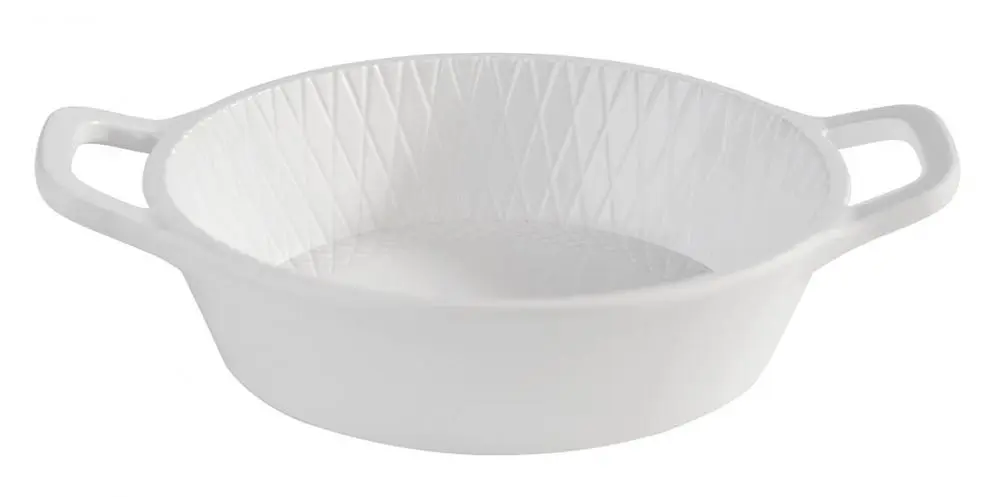 Bol Degustacion Mini Melamina Blanco Con Asas 8,5X2,5 Cm.