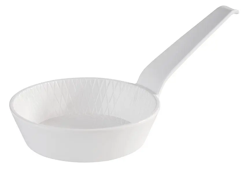 Bol Degustacion Mini Melamina Blanco Con Mango 8,5X2,5 Cm.
