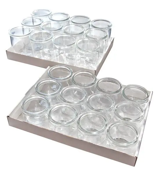 Tarro Weck Sin Tapa 6X5.5 Cm. 0.08 Cl. Pack 12 Unidades