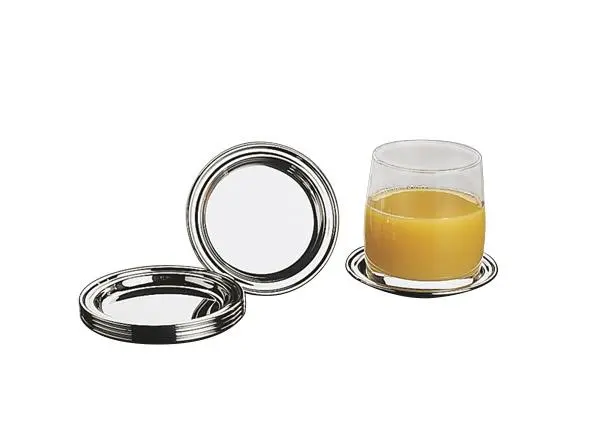 Posavasos Inox 10 Cm. 6 Unid.