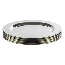 Posavasos Inox. 12 Cm. 6 Unidades