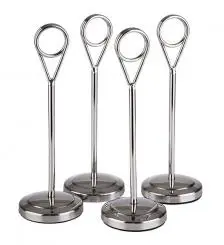 Peana Buffet Inox. 10,5X5 Cm. 4 Unid.