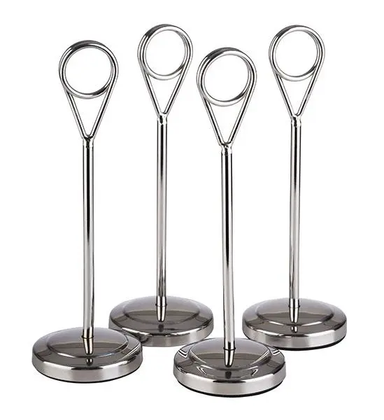 Peana Buffet Inox. 20,5X5 Cm. 4 Unid.