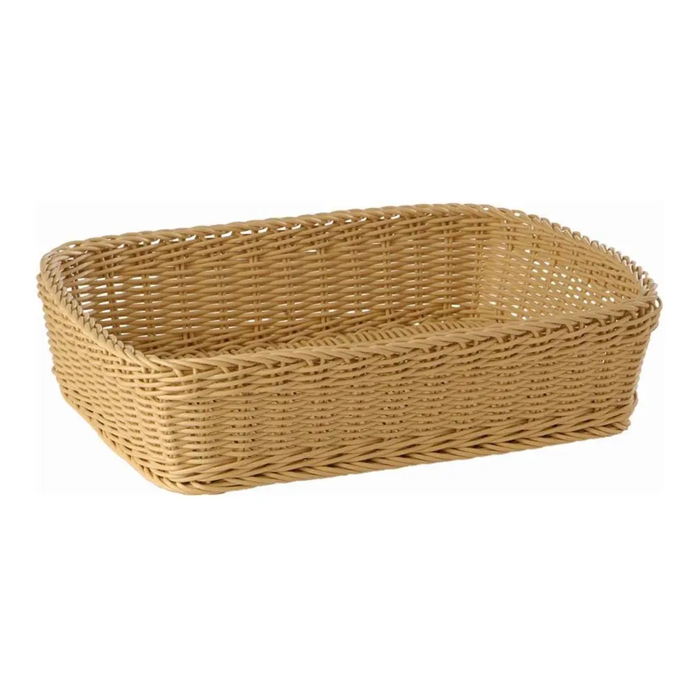 Cesta Rattan Rectangular Profiline 40X30X10 Cm.