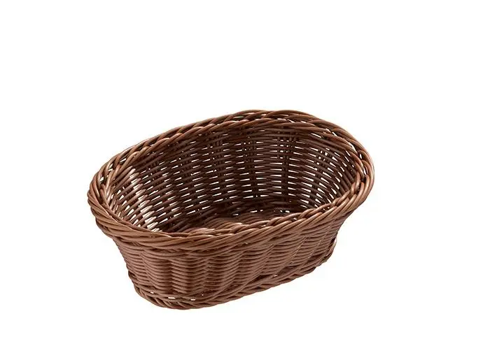 Cesta Oval Rattan 23X17X8 Cm.