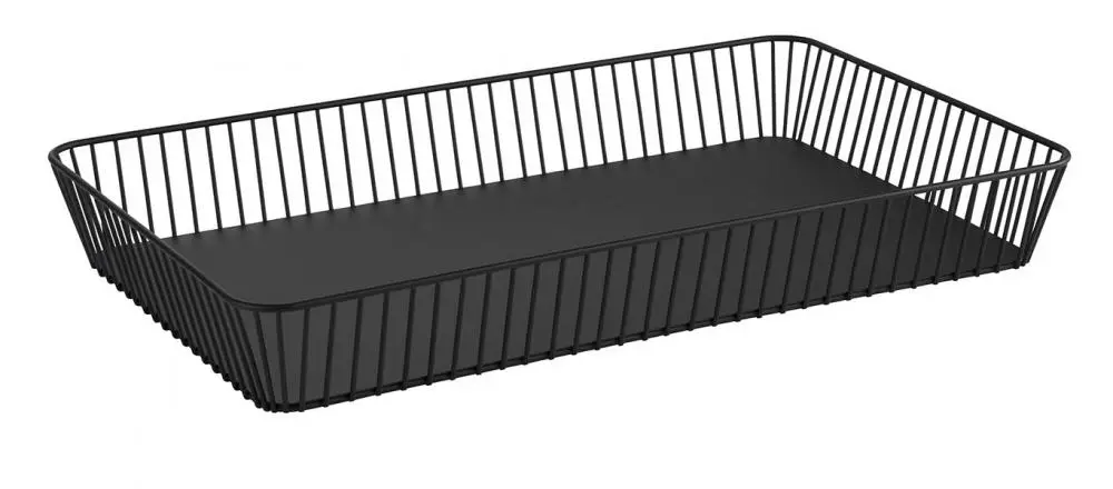 Cesta Metalica Negra Gn. 1/1 7,5 Cm.