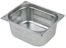 Cubeta Gn. Perforada Inox. 1/2 65