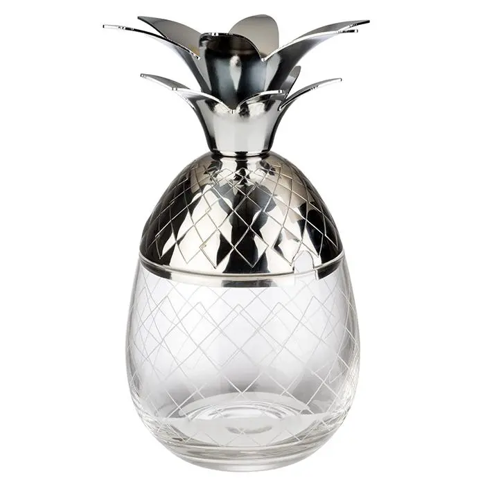 Vaso Piña Cristal Tapa Inox. 50 Cl.