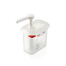 Dispensador Salsas Pp. C/Bomba Pc. Gn. 1/9 1.5 L.