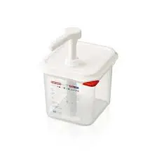 Dispensador Salsas Pp. C/Bomba Gn. 1/6 2,6 L.