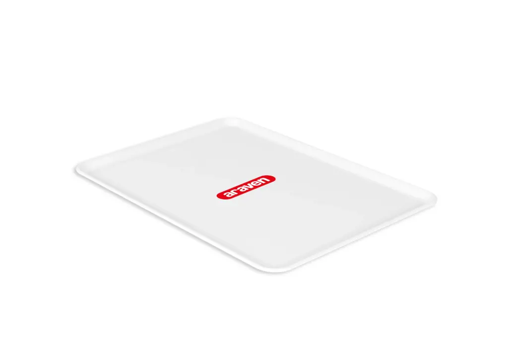 Bandeja Presentacion Plana Blanca 420X300X25 Mm.                 