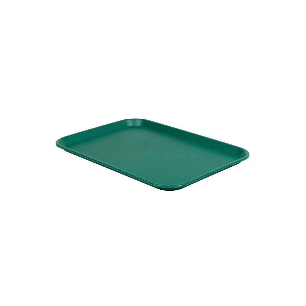 Bandeja Fast Food Verde 350X270X20 Mm.                           