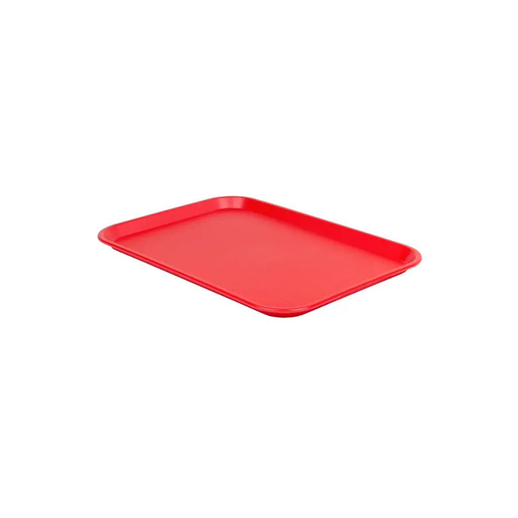 Bandeja Fast Food Roja 350X270X20 Mm.                            