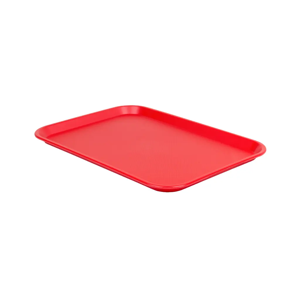 Bandeja Fast Food Roja 458X355X25 Mm.                            