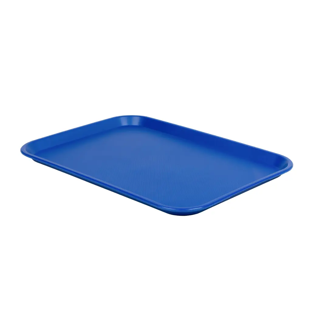 Bandeja Fast Food Azul 530X370X25 Mm.                            