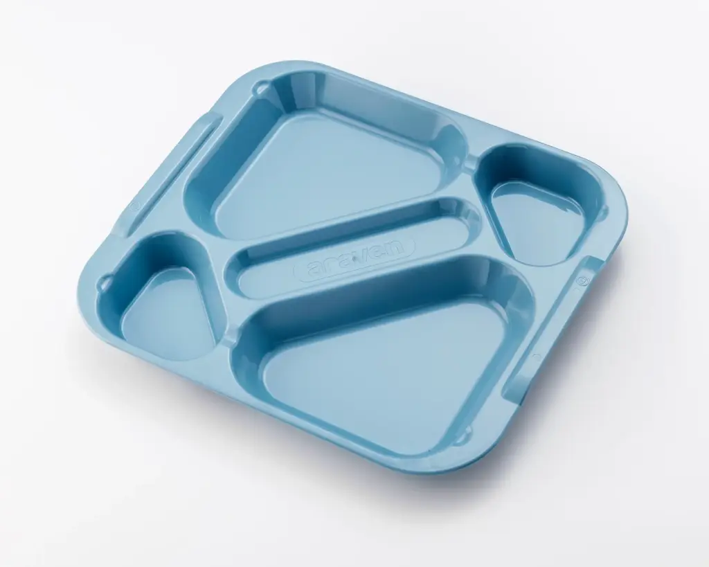 Bandeja Autoservicio Pc. 5 Compartimentos Azul 370X334X43 Mm.    