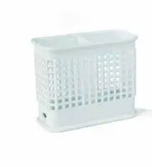 Cestillo Cubiertos Rectangular Doble Blanco 156X81X131 Mm.